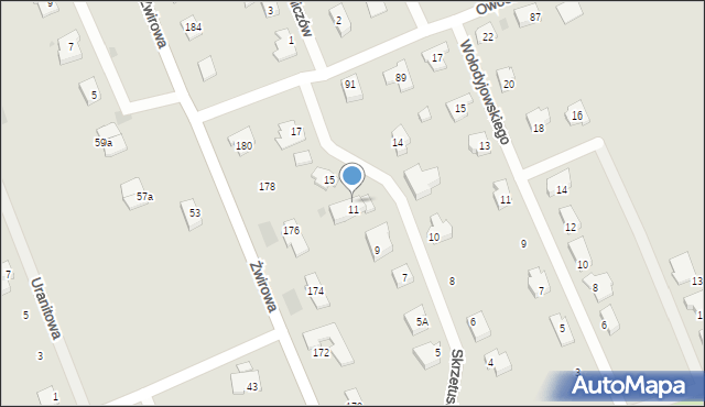 Gorzów Wielkopolski, Skrzetuskiego Jana, 11a, mapa Gorzów Wielkopolski