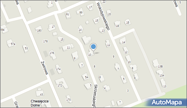 Gorzów Wielkopolski, Skrzetuskiego Jana, 12, mapa Gorzów Wielkopolski