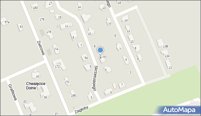 Gorzów Wielkopolski, Skrzetuskiego Jana, 6, mapa Gorzów Wielkopolski