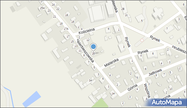 Grabowiec, Skierbieszowska, 10, mapa Grabowiec