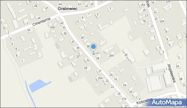 Grabowiec, Skierbieszowska, 32, mapa Grabowiec