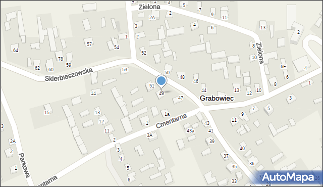 Grabowiec, Skierbieszowska, 49, mapa Grabowiec