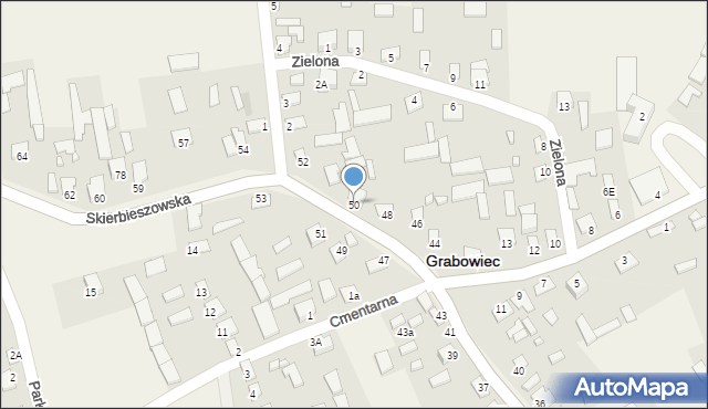 Grabowiec, Skierbieszowska, 50, mapa Grabowiec