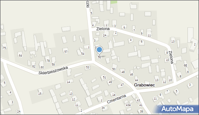 Grabowiec, Skierbieszowska, 52, mapa Grabowiec