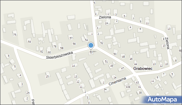 Grabowiec, Skierbieszowska, 53, mapa Grabowiec