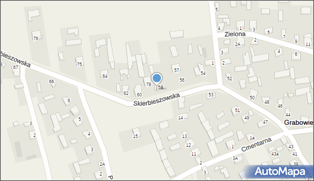 Grabowiec, Skierbieszowska, 59, mapa Grabowiec
