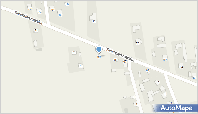 Grabowiec, Skierbieszowska, 69, mapa Grabowiec