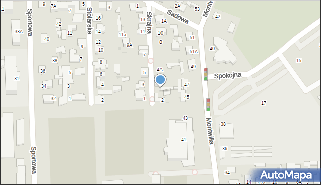 Grodzisk Mazowiecki, Skrajna, 2A, mapa Grodzisk Mazowiecki