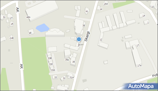 Grójec, Skargi Piotra, ks., 37, mapa Grójec