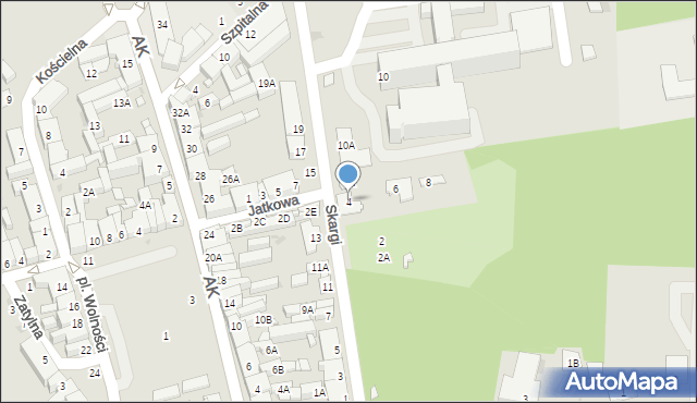 Grójec, Skargi Piotra, ks., 4, mapa Grójec