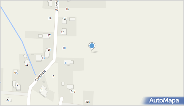 Grojec, Skotnica, 10c, mapa Grojec