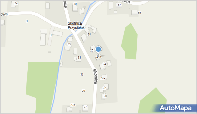 Grojec, Skotnica, 24a, mapa Grojec