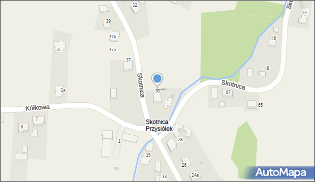 Grojec, Skotnica, 30, mapa Grojec