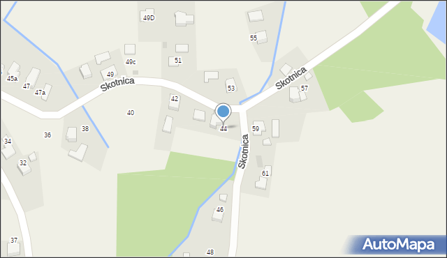 Grojec, Skotnica, 44, mapa Grojec