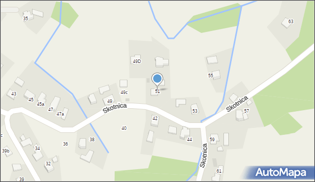 Grojec, Skotnica, 51, mapa Grojec