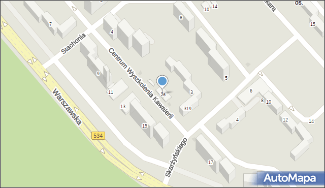 Grudziądz, Skarżyńskiego Stanisława, ppłk. pil., 3a, mapa Grudziądza