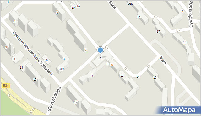 Grudziądz, Skarżyńskiego Stanisława, ppłk. pil., 6, mapa Grudziądza