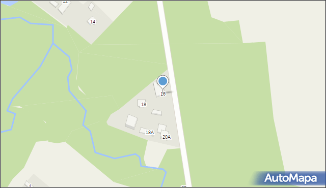 Grzmiąca, Skulska, 16, mapa Grzmiąca