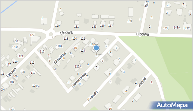 Hajnówka, Skowronka, 4, mapa Hajnówka