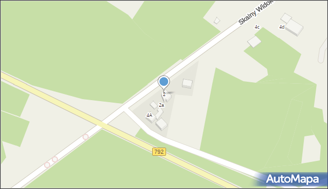 Hucisko, Skalny Widok, 2, mapa Hucisko