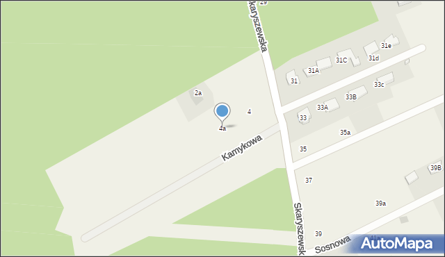 Huta Mazowszańska, Skaryszewska, 4a, mapa Huta Mazowszańska