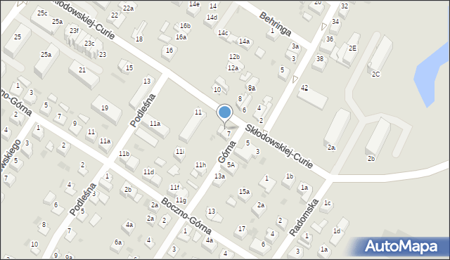 Iława, Skłodowskiej-Curie Marii, 9, mapa Iława