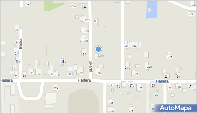 Imielin, Skargi Piotra, ks., 11, mapa Imielin