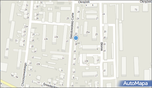 Inowrocław, Skłodowskiej-Curie Marii, 18, mapa Inowrocławia