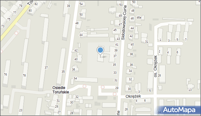 Inowrocław, Skłodowskiej-Curie Marii, 35-41, mapa Inowrocławia