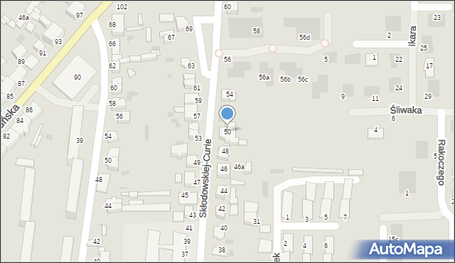 Inowrocław, Skłodowskiej-Curie Marii, 50, mapa Inowrocławia