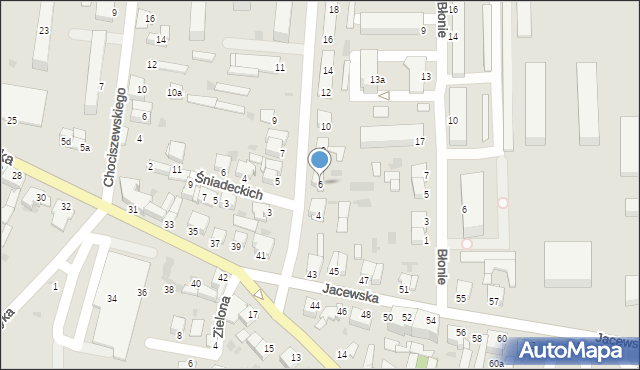 Inowrocław, Skłodowskiej-Curie Marii, 6, mapa Inowrocławia