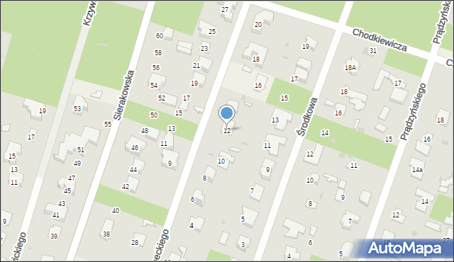 Izabelin C, Skrzyneckiego Jana Zygmunta, 12, mapa Izabelin C