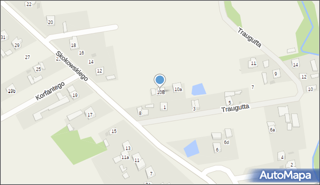 Jaktorów, Skokowskiego, gen., 10B, mapa Jaktorów