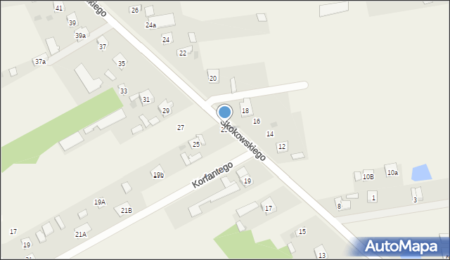 Jaktorów, Skokowskiego, gen., 25, mapa Jaktorów