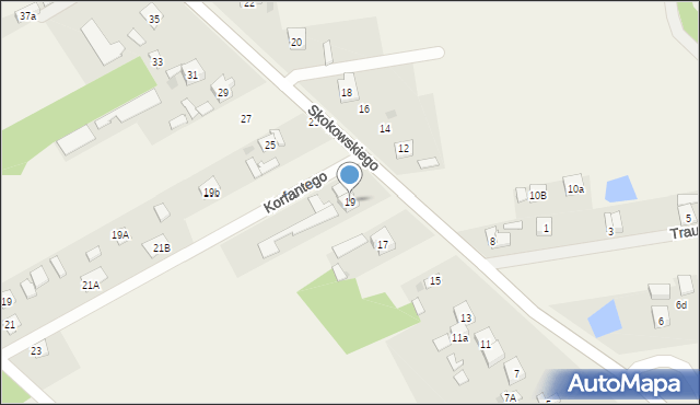 Jaktorów-Kolonia, Skokowskiego, gen., 19, mapa Jaktorów-Kolonia