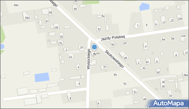 Jaktorów-Kolonia, Skokowskiego, gen., 59, mapa Jaktorów-Kolonia