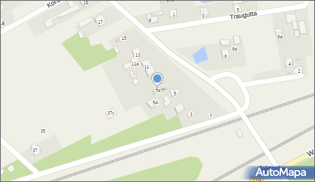 Jaktorów-Kolonia, Skokowskiego, gen., 7A, mapa Jaktorów-Kolonia