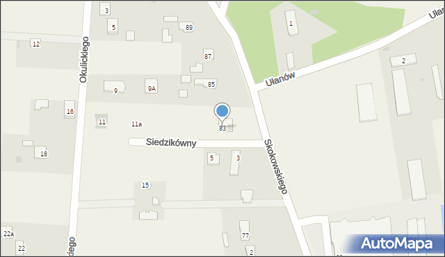 Jaktorów-Kolonia, Skokowskiego, gen., 83, mapa Jaktorów-Kolonia