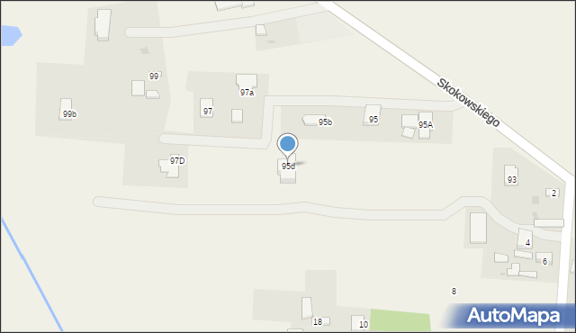 Jaktorów-Kolonia, Skokowskiego, gen., 95d, mapa Jaktorów-Kolonia