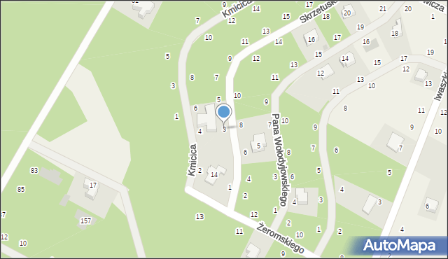 Janów, Skrzetuskiego Jana, 3, mapa Janów