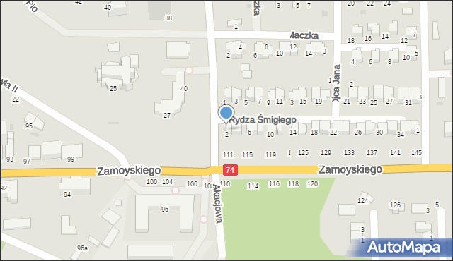 Janów Lubelski, Skorupki Ignacego Jana, ks., 7, mapa Janów Lubelski