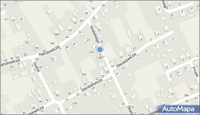 Janów Podlaski, Skalskiego Walentego, 19a, mapa Janów Podlaski