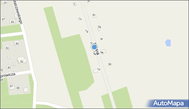 Jasionka, Skośna, 7e, mapa Jasionka
