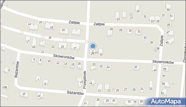 Jaworzno, Skowronków, 29, mapa Jaworzno