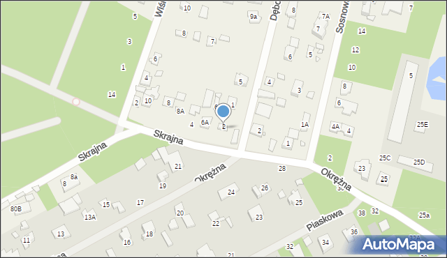 Jazgarzewszczyzna, Skrajna, 2A, mapa Jazgarzewszczyzna