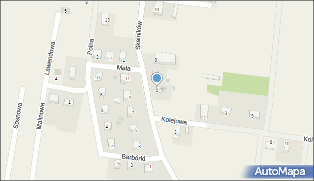 Jegłowa, Skalników, 4, mapa Jegłowa