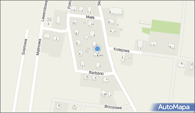 Jegłowa, Skalników, 5, mapa Jegłowa