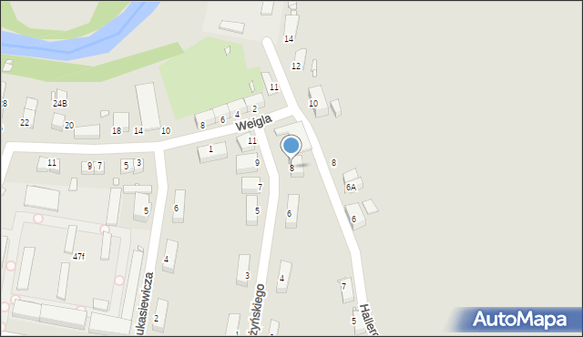 Jelenia Góra, Skarżyńskiego Stanisława, 8, mapa Jelenia Góra