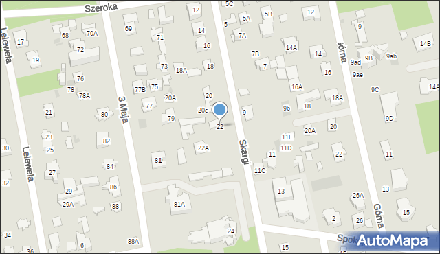 Józefów, Skargi Piotra, ks., 22, mapa Józefów