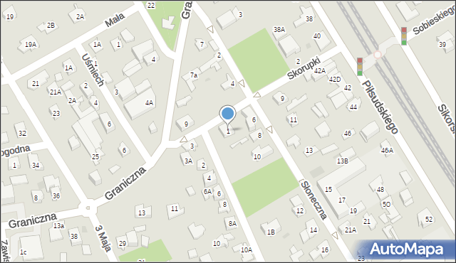 Józefów, Skorupki Ignacego Jana, ks., 1, mapa Józefów